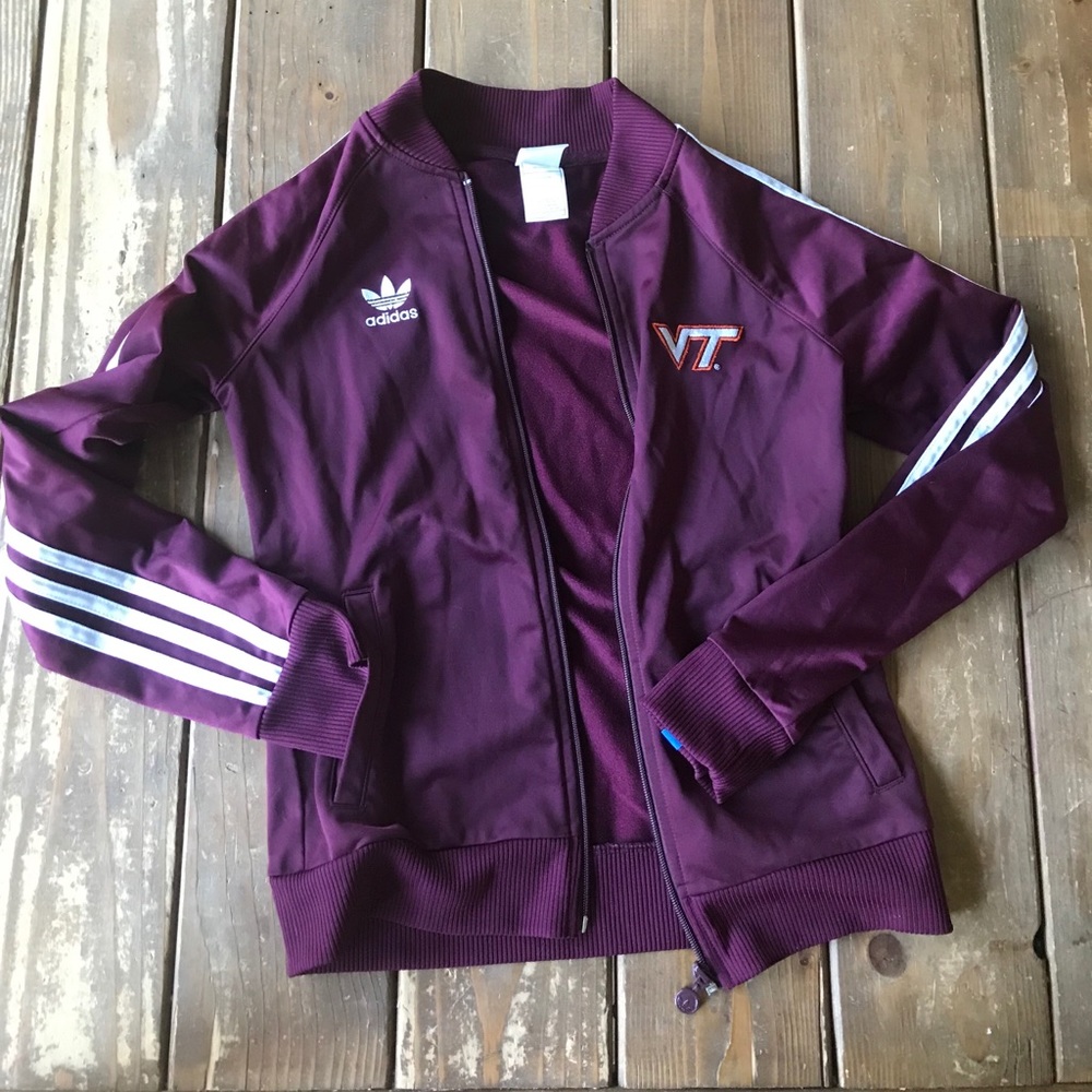Virginia Tech adidas track suit jacket